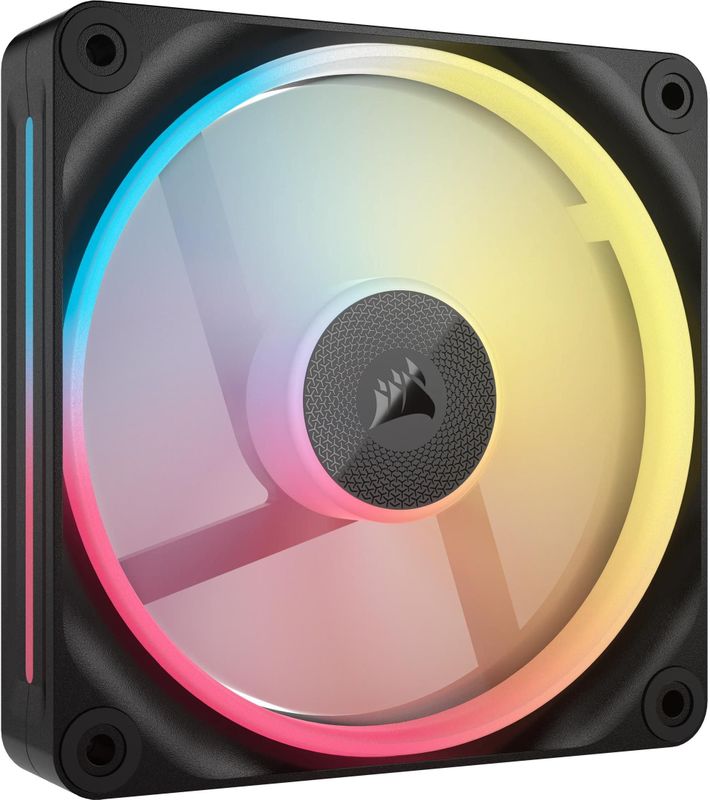 CORSAIR - iCUE LINK LX120-R - Ventilator - Zwart - 120 mm PWM, RGB-verlichting, geluidsarm, 2400 tpm