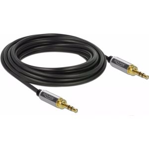 Delock 3 Pin met 6,5mm schroefadapter (2 m, Middenklasse, 3,5 mm aansluiting (AUX)), Audiokabel