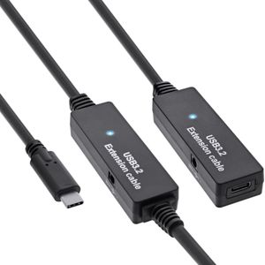 InLine USB 3.2 Gen.1 Actieve Uitbreiding (15 m, USB 3.2 Gen 1), USB-kabel