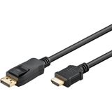Goobay DisplayPort naar HDMI adapterkabel (2 m), Videokabel