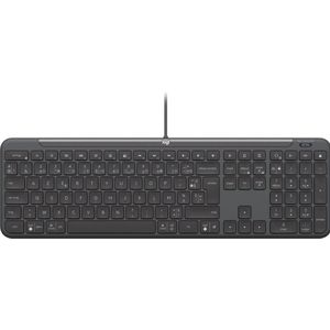Logitech Wired Kb K620 For Business (FR, Bedraad), Toetsenbord, Grijs