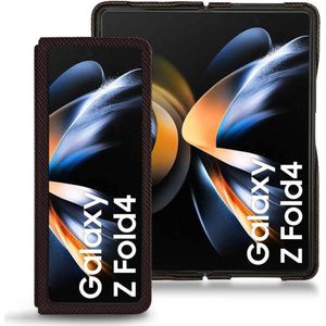 Noreve Leren beschermhoesje Samsung Galaxy Z Fold4 (Galaxy Z Fold 4), Smartphonehoes, Bruin