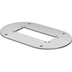 OBO Bettermann OBO ISSBP70140WA Grondplaat St FSK RAL9006 wit aluminium (Basis), Elektronica benodigdheden + Behuizing, Zilver