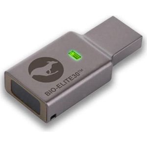 Kanguru 16GB Kanguru Defender BioElite30 - Vingerafdrukschijf (16 GB, USB A), USB-stick, Grijs