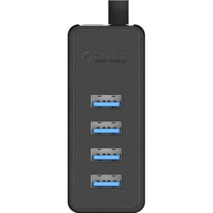 Orico - W5P-100 - USB naar 4x USB 3.0 Hub - Zwart - USB-C - 4 Havens