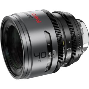 Dzofilm Pavo 2x Anamorphic 40mm T2.1 voor PL/EF Mount (S35) metrisch - Gouden coating (PL, APS-C / DX), Objectief, Zwart