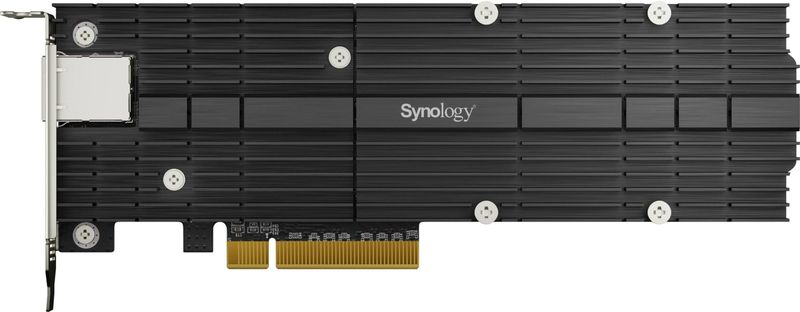 Synology - E10M20-T1 - NAS Accessoire - 10 Gbps - 2 NVMe SSD-slots M.2 22110 en 2280