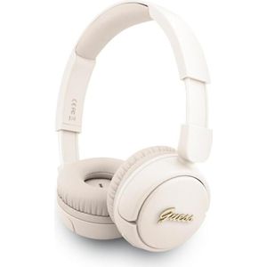 Guess - Metalen Logo Script - On-Ear Koptelefoon - Beige - Bluetooth 5.3