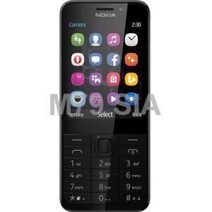 Nokia 230 DS (2.80", 2 Mpx), Sleutel mobiele telefoon, Zwart