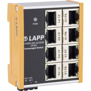 Lapp - Etherline Access UF08T - Netwerkschakelaar - Grijs - 8 Fast Ethernet-poorten