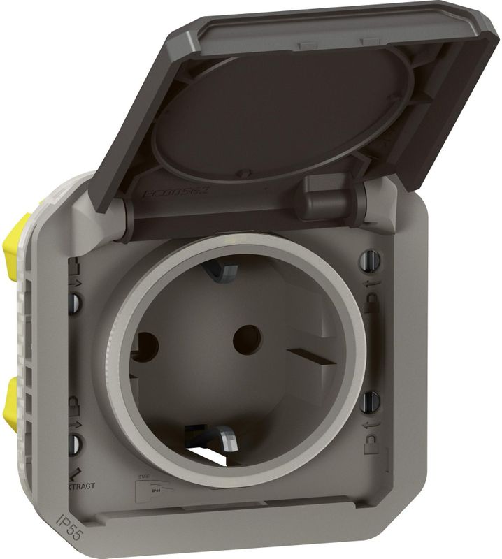 Plexo - Geaarde Contactdozen - Vochtige Ruimtes - Flexibele Montage