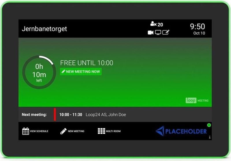 LoopMeeting - LM-1052T - Videomonitor - 10,1 Inch - LED - PoE