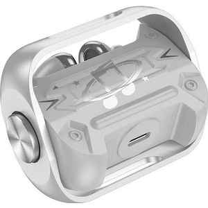 Hoco - Wireless Earbuds (EW55) - for Gaming, Bluetooth 5.3, True Wireless - Silver (4 h, Draadloze), Koptelefoon, Zilver