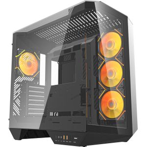 Darkflash Tech Torre Darkflash Dy470 Negra Atx (mATX, ATX, Mini-ITX), PC-behuizing, Zwart