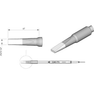 JBC Soldeerstift serie C245 beitelvormig, C245775/3,2 x 1,2 mm, recht, Hoogthermisch, Soldeer accessoires