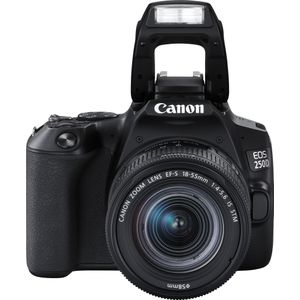 Canon EOS 250D Kit (24.10 Mpx, APS-C / DX), Camera, Zwart