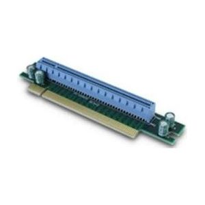 Inter-Tech - Riser Card - PCIe x16 - 90° Links - Blauw Groen