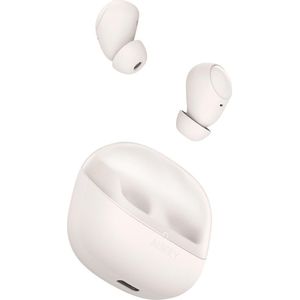 Aukey MOVE VIBE - Oordopjes (Geen ruisonderdrukking, 25 h, Draadloze), Koptelefoon, Wit