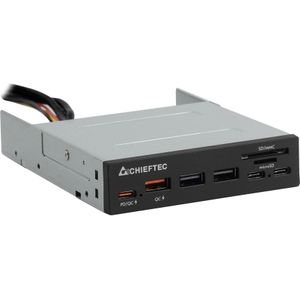 Chieftec Kaartlezer CRD-908H (USB 3.2), Geheugenkaartlezer, Zwart