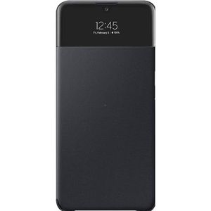Samsung Smart S View Portemonnee Cover voor A325F Galaxy A32 4G - zwart (Melkweg A32), Smartphonehoes, Zwart