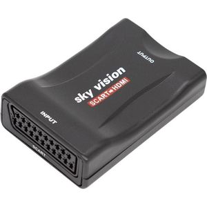 Sky Vision SCART naar HDMI Converter, PAL, NTSC, 1080P, VHS, Xbox, PS3, Video omzetters