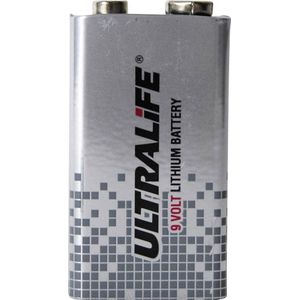 Ultralife 9 V blokbatterij lithium U9V (9 V, 1200 mAh)