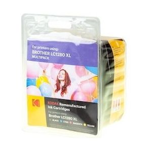 Kodak, Inkt, 185B128064 BROTHER LC1280XLVALBPDR MFCJ inkt (4) cmyk HC herbouwd pagina's