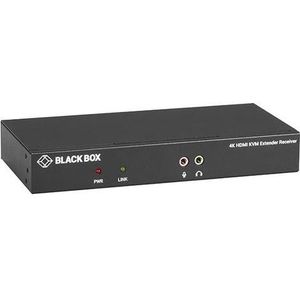 Black Box KVX-serie HDMI 4K FIBRE KVM-extender, KVM schakelaars, Zwart