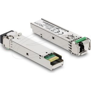 Delock SFP Modul 1000Base-BX SM TX 1550 / RX 1310 nm DDM, Zendontvangers