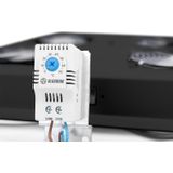 Digitus Dakventilator 4-voudig voor 48,3 cm 19 inch serverracks incl. thermostaat zwart RAL 9005, Accessoires voor serverkasten, Zwart