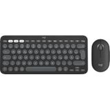 Logitech Pebble 2 Combo for Mac toetsenbord Inclusief muis RF-draadloos + Bluetooth QWERTZ Duits Grafiet