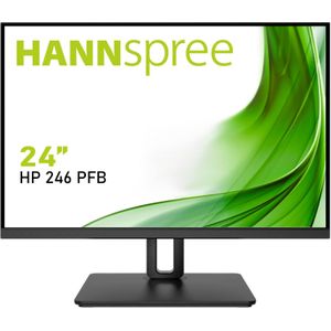 Hannspree HP246PFB HDMI+DP+VGA Lift (1920 x 1200 pixels, 24""), Monitor, Zwart