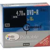 Intenso 4811652 DVD+R disc 4.7 GB 10 stuk(s) Slimcase Bedrukbaar