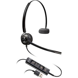 Poly - EncorePro 545 - Hoofdtelefoon - Zwart - Bedraad - USB-A - Kantoorheadset