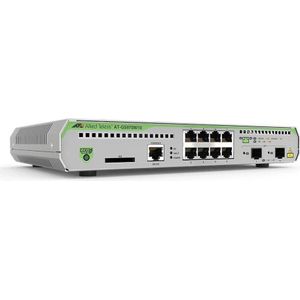 Allied Telesis 8 Poort L3 GB Ethernet Schakelaars (8 ports), Netwerkschakelaar, Grijs