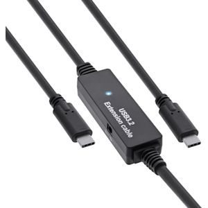 InLine USB 3.2 Gen.1 actieve kabel (10 m, USB 3.2 Gen 1), USB-kabel