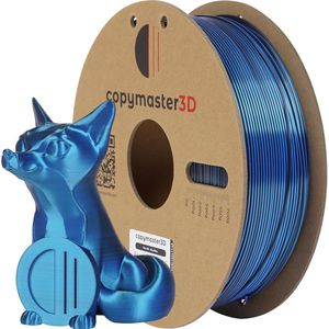 Copymaster3D Duo-Silk 3D Printer Filament, 1.75 mm, Black/Blue (PLA, 1.75 mm, Veelkleurig), 3D print filamenten, Veelkleurig