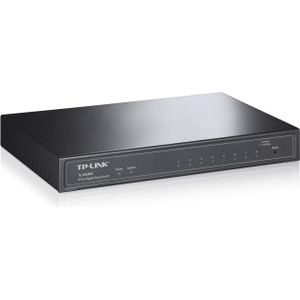 TP-Link Tl-Sg2008 (8 ports), Netwerkschakelaar, Zwart