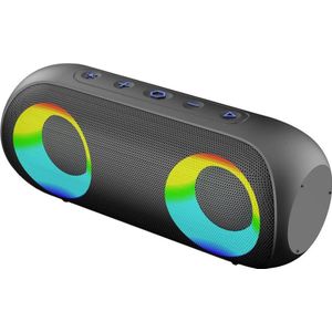 Ryght Haut-parleur Bluetooth RGB TOOGO-L (11 h, Oplaadbare batterij), Bluetooth luidspreker, Zwart