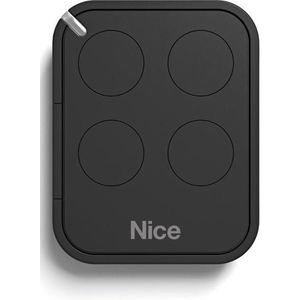 No Name NICE FLO4RE 433 92 MHz afstandsbediening met 4 kanalen (Universele afstandsbediening, Radiofrequentie (RF)), Afstandsbediening, Zwart