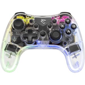 White Shark Pad WhiteShark draadloze controller LEGION (PS4, PS3, iOS, Android, PC, Switch), Controller, Transparant