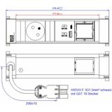 Bachmann - POWER FRAME - Stekkerdoos - Zwart - USB A&C 22W