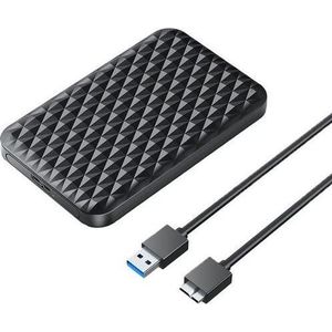 Orico 2520U3 V1 USB 3.0 2.5" HDD Rack Black (2.5"), Harddisk behuizing, Zwart