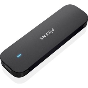 Aisens - ASM2-024B - Externe SSD-Behuizing - Aluminium - Tot 2 TB