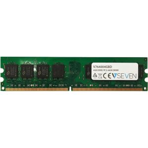 V7 4GB DDR2 800MHZ CL5 (1 x 4GB, 800 MHz, DDR2 RAM, DIMM 288 pin), RAM, Groen