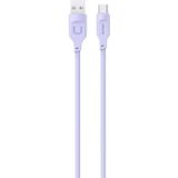 Usams Kabel USB-C PD Snelladen 1,2 m 6 A Lithe Series purpurowy/paars SJ568USB03 (US-SJ568) (1.20 m), USB-kabel