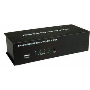 Value Audioschakelaar met USB-hub, KVM schakelaars, Zwart
