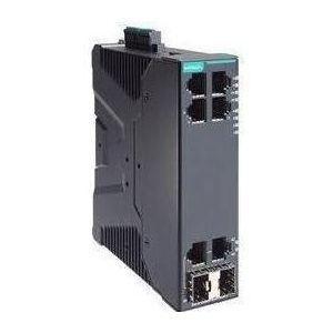 Moxa Kompakter industrieller Smart-Ethernet-Switch mit 4 10100BaseT(X)-Ports, 2 101001000 (4 ports), Netwerkschakelaar