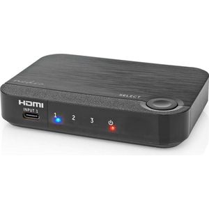 Nedis HDMI™ Converter 1x USB-C™ / 2x HDMI™ Input 1x HDMI™ Output 1-weg 4K@60Hz 18 Gbps, Video omzetters