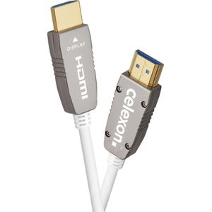 Celexon UHD Optische Vezel HDMI 2.0b Actieve Kabel 6m wit (6 m, HDMI), Videokabel